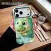 Phone Case: 2D Flat Design Suitable for iPhone 18 17 16 15 14 13 Pro Protective Case, Green Little Dinosaur, Perfect Christmas and Halloween Holiday G