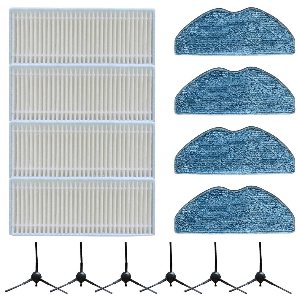 1 Set Side Brush Filter Mop Cloth Kit For Tapo RVA100 RV10 RV30 Vacuum Cleaner Accessories Cleaning Spare To Replace