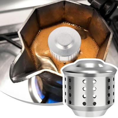 Stainless Steel Moka Pot Anti-spray Cap Stovetop Espresso Coffee Maker Accessories Anti-Splash Valve Cover Coffee Accessories