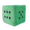 Plush Dice Toys Comfortable Stuffed Cubic Dice Toys Pillow for Home Sofa Decoration OrnamentGreen