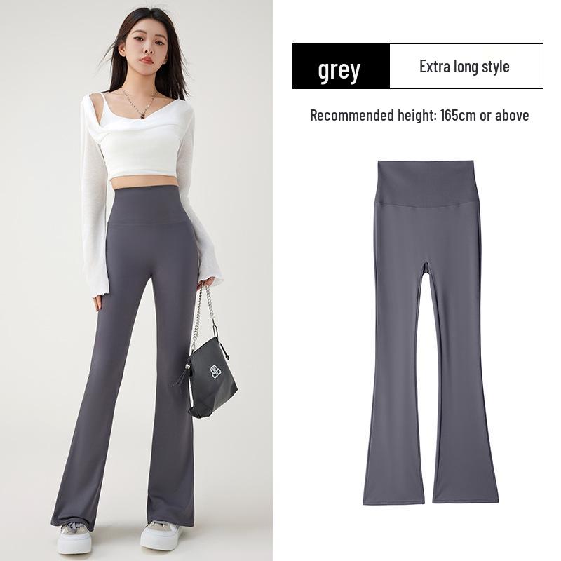 Women's High-Waisted Flared Yoga Pants - Slimming, Abdomen Control, Thin Style for Spring/Summer 2025