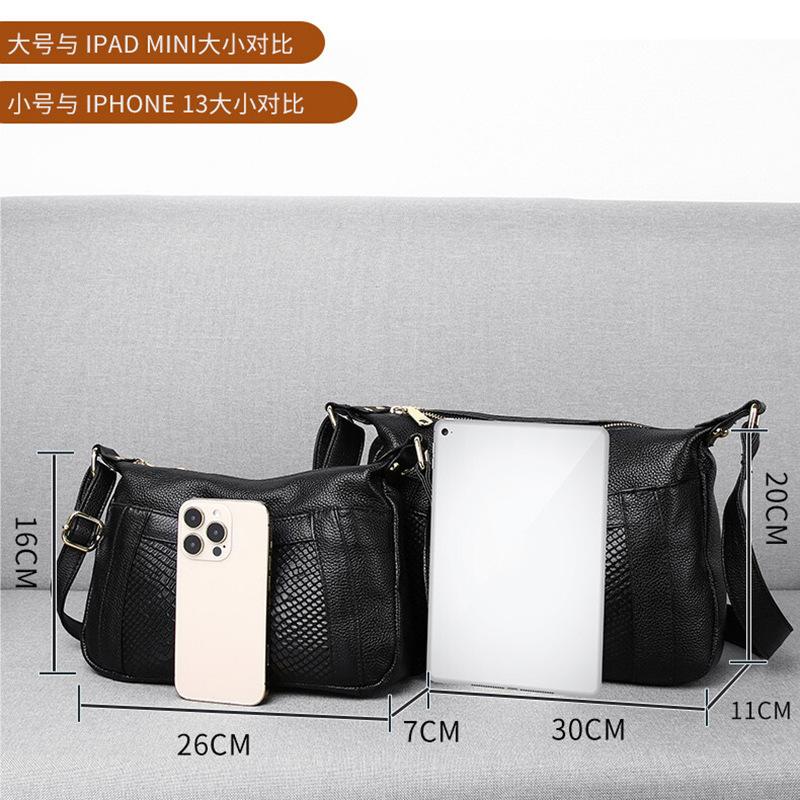 Feiya Leder Damentasche Mode Messenger Bag Vielseitige Mittleren Alters Mutter Tasche Schlange Muster Schultertasche High Sense