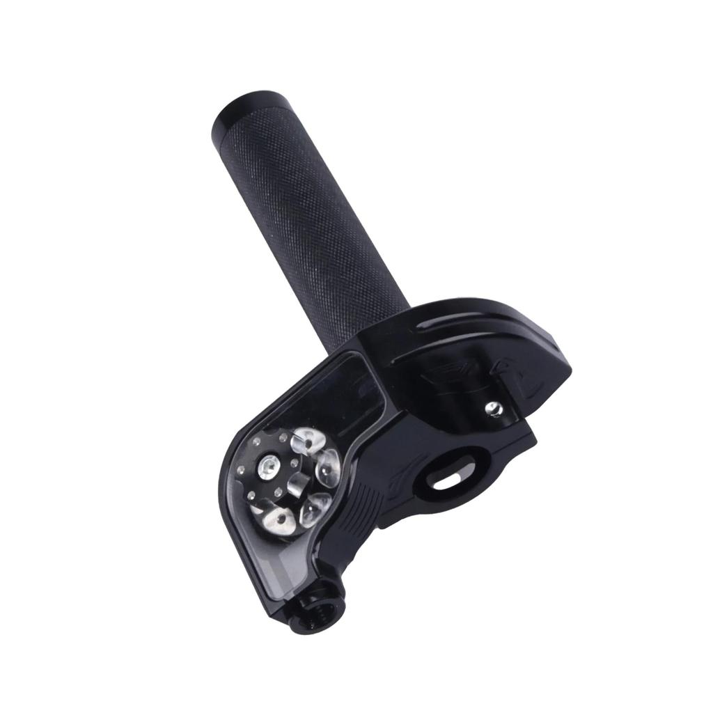 For ATV Quad Bike Motocross Moped Scooter Bike CNC Aluminum Parts 7/8" 22mm Universal Motorcycle Accelerator Throttle Twist Grip,Black.