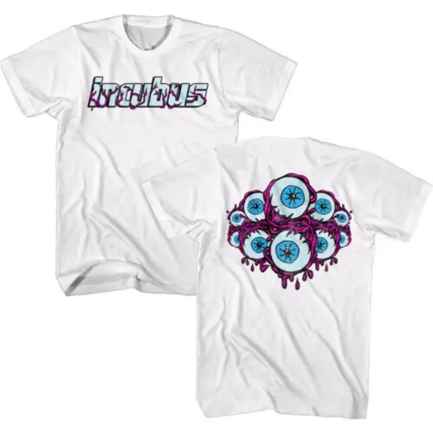 

Incubus Eyeballs Logo Men s T-Shirt Alt Rock Band S