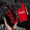 C-COCA Logo C-COLA Silicone Soft Phone Case For IPhone 17 16 14 13 12 11 15 Pro Max Plus Air Cover