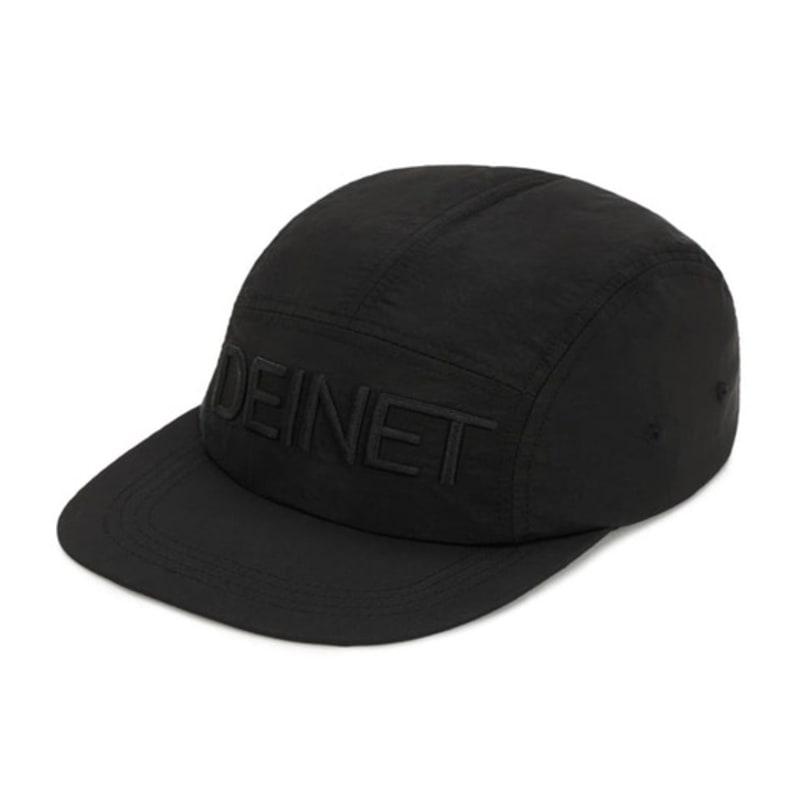 DEINET DEINET NYLON LOGO CAP IN BLACK
