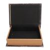 Decorative Book Box Wood Leather European Vintage Book Shape Storage Box Faux Antique Book Box for