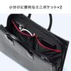 Sanwa Direct Business Bag, Water-Resistant, 2-Way, A4 Compatible, Wide-Opening Side Zipper, Lightweight, 200-BAG110WP