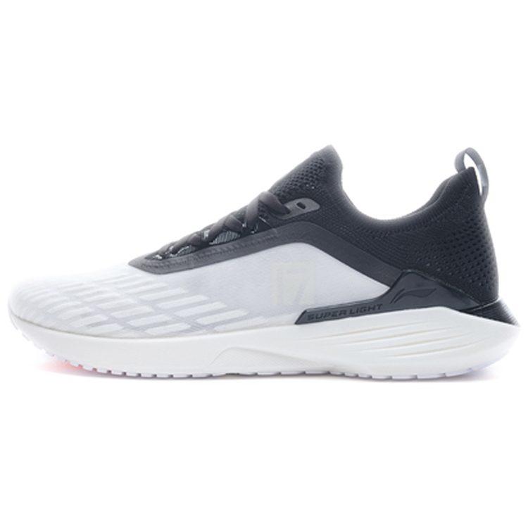 Li Ning Super Light 17 Rutschfest Abriebfest Niedrig geschnittene Laufschuhe Herren Weiß Schwarz ARBQ003-10