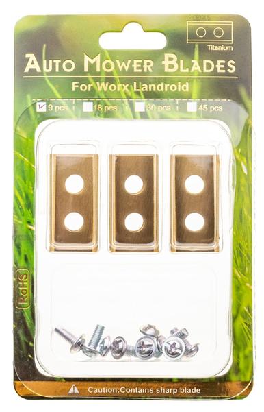 Worx Landroid Titanium Robotic Lawn Mower Blade 9 Pieces