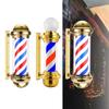 Barber Light Pole Red Blue White Rotating LED Stripes Light for Hair Salon