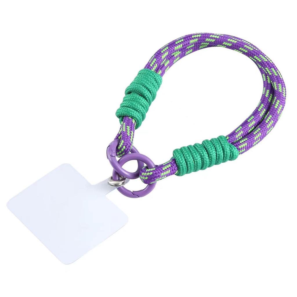 Phone Lanyard Dual-Strand Nylon 26cm Short Wrist Strap Hand Strap with Tether Tab