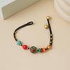 Bracciale a Campanella Etnico Tibetano Tessuto a Mano: Accessorio di Lusso di Nicchia Retrò
