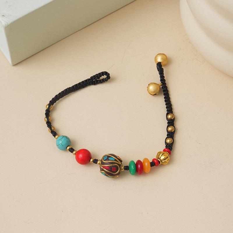 Tibetan Ethnic Hand-woven Bell Bracelet: Retro, Niche Luxury Accessory