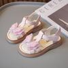 Girls' 2026 Summer Open-Toe Princess Sandals: Soft Sole, Stylish Beach Shoes