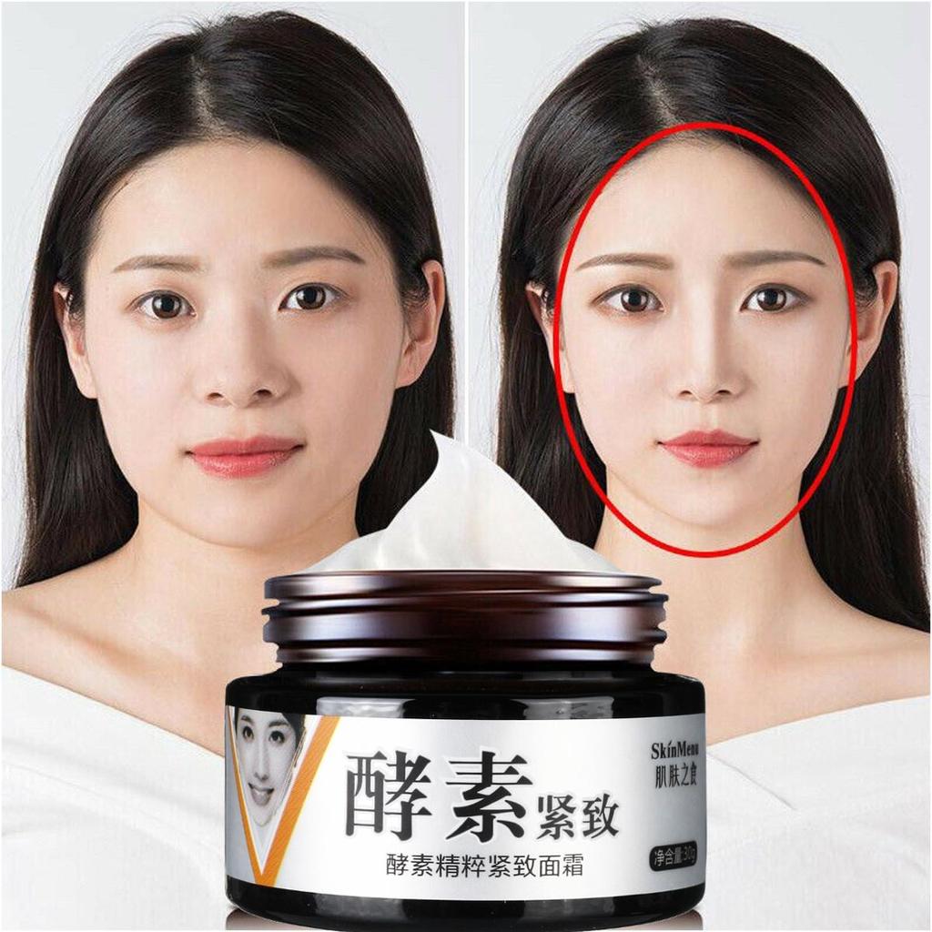 V-Shape Face Line Lift Firming Enzyme Collagen Cream Double Chin Cheek Slimming