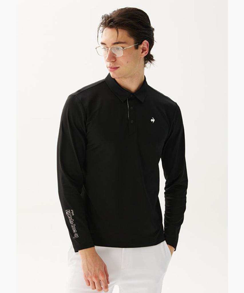 LECOQ GOLF Men'S Essential Stretch Long Sleeve T-Shirt _Blck Gr121Mtl11