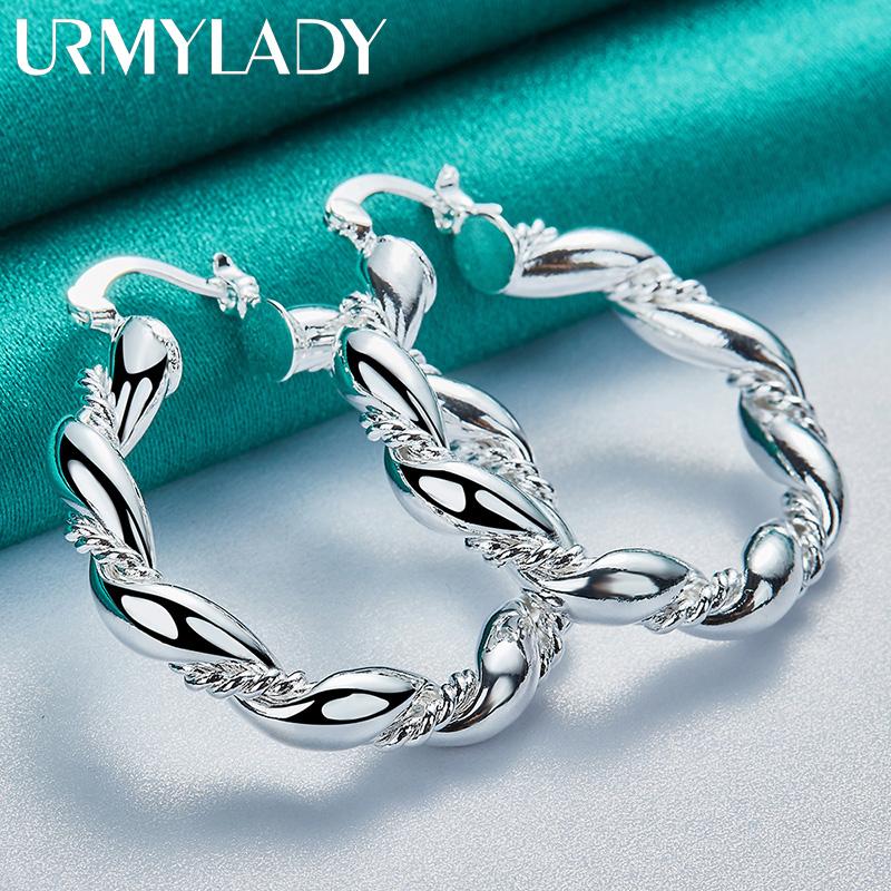 Boucles d'oreilles en argent Sterling 925 pour femmes, bijoux à breloques à la mode