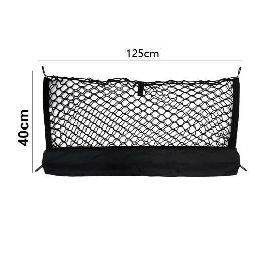 125cm X 40cm Envelope Style Cargo Net for Truck Bed with Roll-Up Convenience and Bottom Pocket Storage Solution