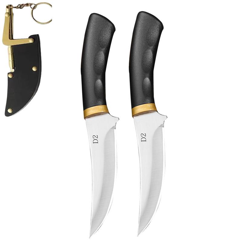 Stainless Steel Fruit Knife Meat Cleaver Cutting Knife Pocket Knife Beef and Lamb Meat Knives Butcher Knife with Knife Sheath