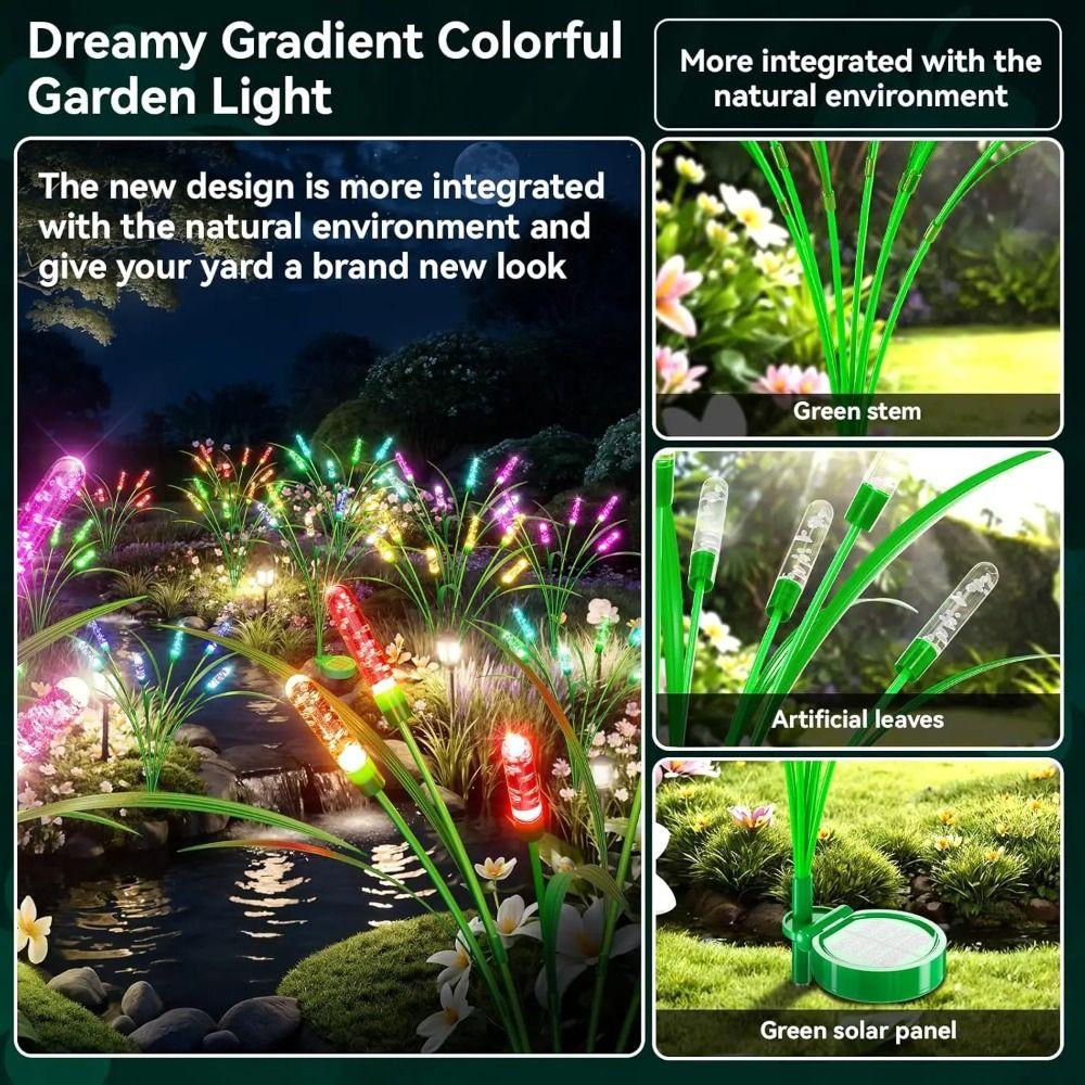 Energy Saving Solar Garden Lights Waterproof Design Solar Reed Lights  Garden Decor