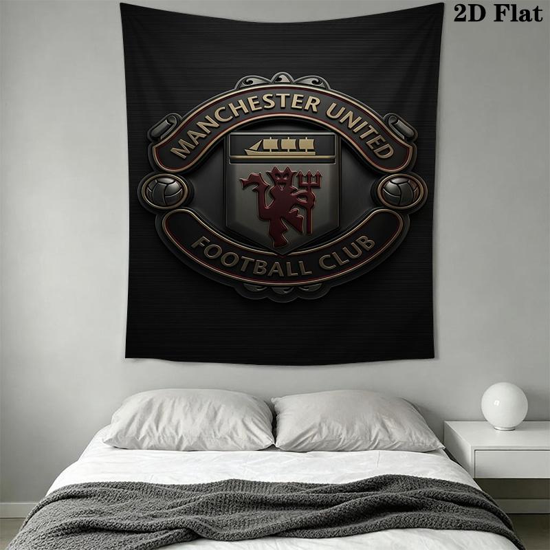 Manchester Football Club Crest Bedding 1 Duvet Cover 2 Pillowcase Without Core Soft And Comfortable Christmas Birthday Gift Bedding Set