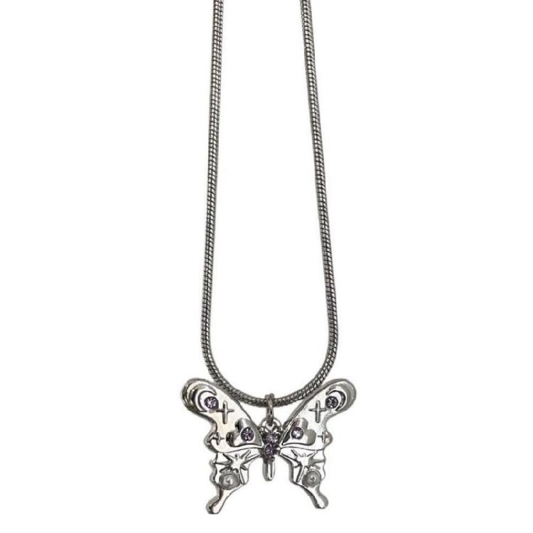 

Flowers Butterflies Five-pointed Star Ins Cold Wind Simple Necklace Female 1