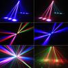 100W RGBW Double Head Moving Head Beam Rotating Light Remote Control RG Laser Stage Strobe Light DMX512  Disco Party Bar