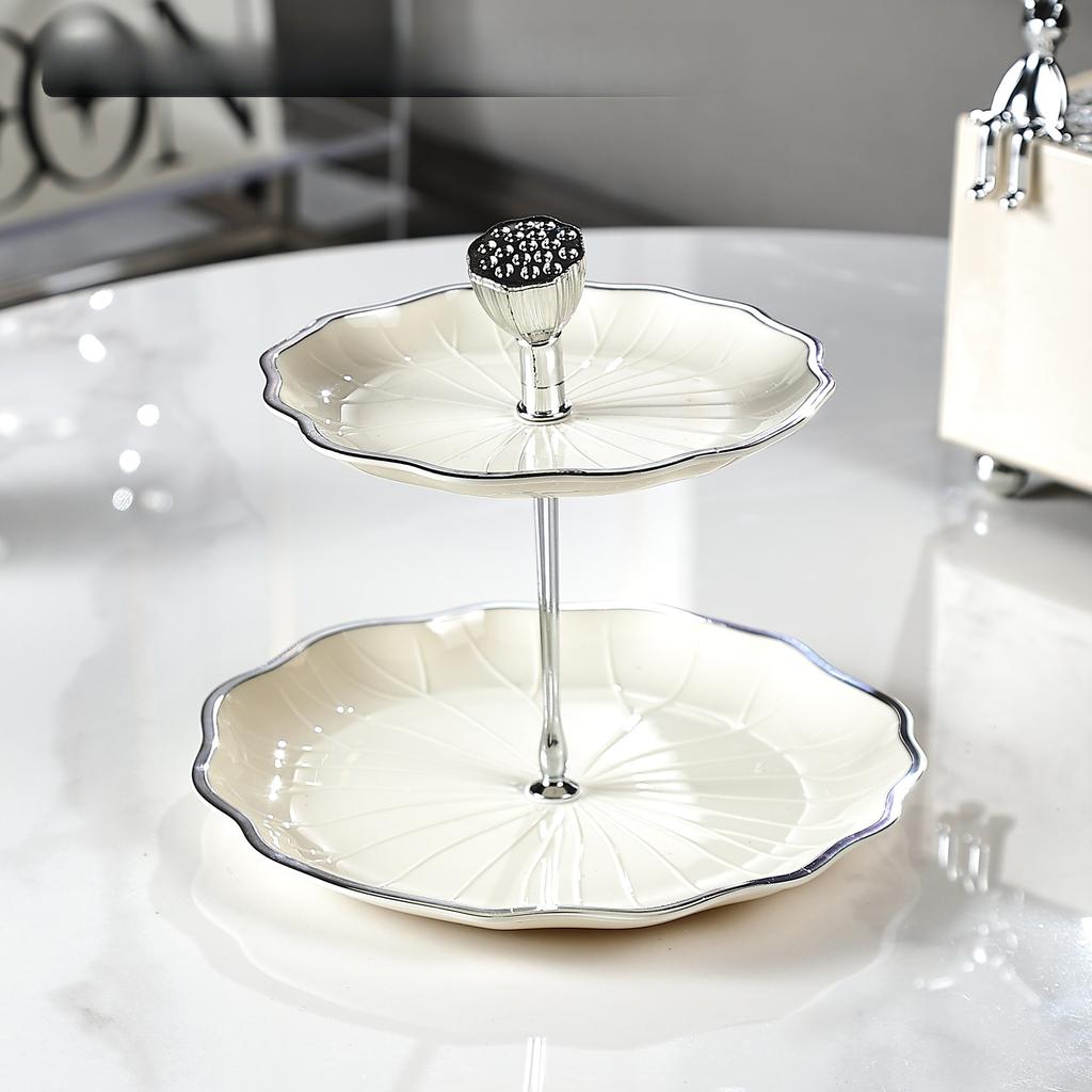 Lux Ușor High-end Platou de Fructe Decorațiuni pentru Măsuța de Cafea din Camera de Zi de Acasă Platou pentru Bomboane pentru Recepție Platou de Fructe Multistrat Platou pentru Gustări