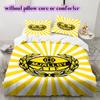 Mjällby AIF football Pattern Bedding,Quilt Set Quilt Cover Pillowcase Home Birthday Gift (1*duvet cover+2*pillowcase,without core)