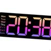 16inch Desk Digital Clock LED Alarm Remote Control Day of Week Large Display