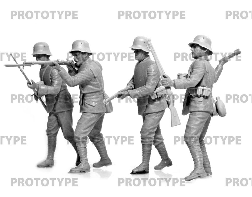 ICM World War I German Armored Infantry Plastic Model 35722 1/35