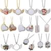 Sublimation Necklace Diamond Wing Pendant DIY Family Photos Sublimation Angel Wings Necklace Best Friends or Family Necklace