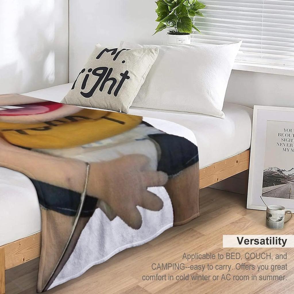 SML Jeffy Throw Blanket Bed Plaid Sofa Bed