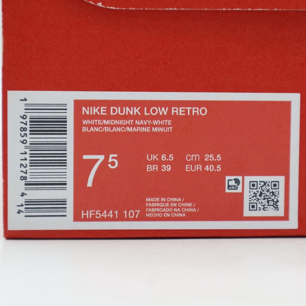 HF5441-107 Nike Dunk Low Retro Blanco Blanco Medianoche (de los hombres)