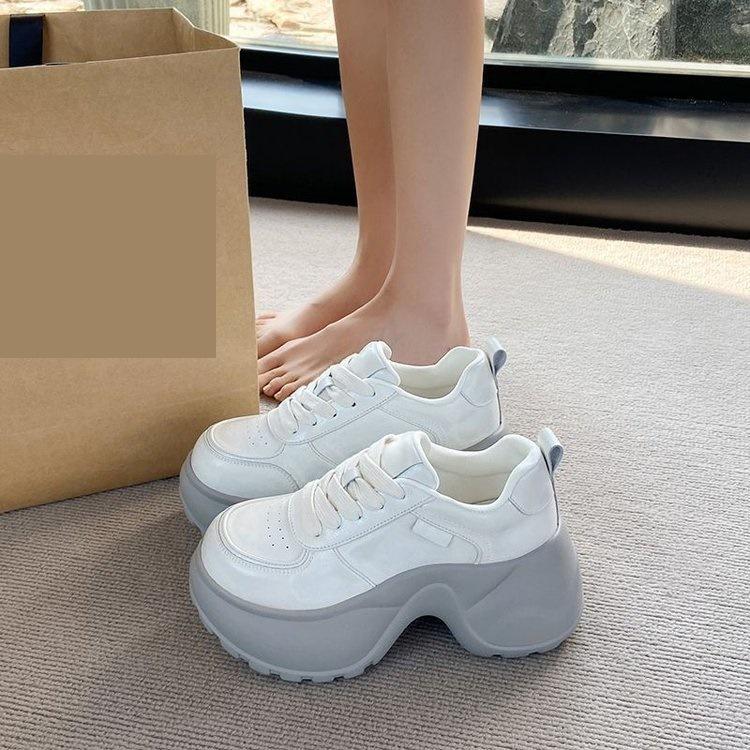 Height-increasing casual sports shoes platform sports shoes women's 2025 new small women's shoes with wide-leg pants trend