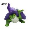 Detailed Star Moon Spider Figure Witch Frog Ornaments, Resin Magic Wizard Figurine, Micro-landscape Miniature Decorative Halloween Room Accent Statue