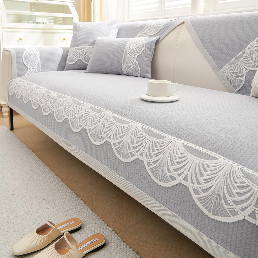Chenille Wheat Jacquard Sofa Cover Sofa Cushion Cover Four Season Sofa Towel Anti Slip Light Luxury Leather Sofa Blanket