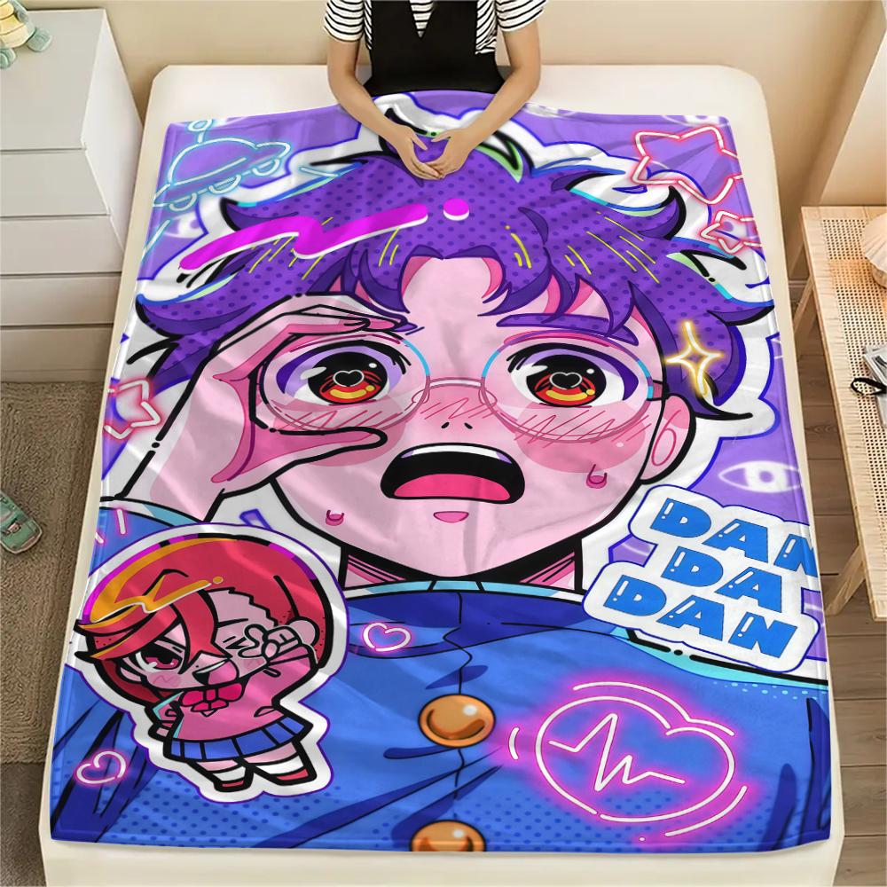 1PC DAN DA DAN Print Flannel Blanket, High quality All Seasons, Home Decor, Warmth and Comfort, Perfect for Christmas Gifts