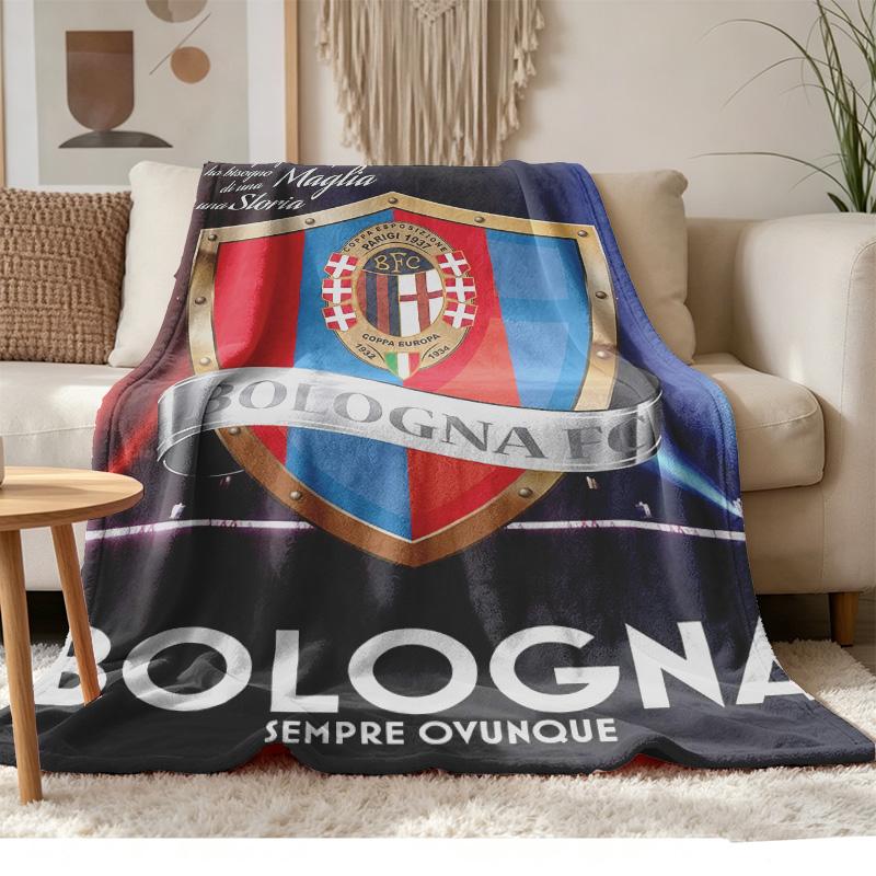 Bologna F.C. 1909 A Soft and comfortable flannel Suitable for sofas living rooms outdoor camping travel and also makes a great anniversary gif