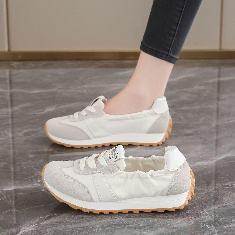 Women's Casual Shoes Summer New Style Flat Bottomed All Match Lightweight White Shoes Shallow Mouth Breathable And Comfortable Women's Shoes