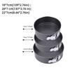 3pcs Nonstick Surface Springform Pan Set Carbon Steel Cheesecake Pan Set  Cheesecake Pizza Bread