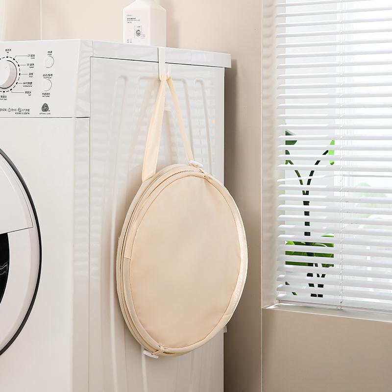 Collapsible Laundry Bag Foldable Laundry Basket Dirty Clothes Hamper Portable Mesh Dirty Clothes Basket Household Storage Basket