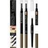 Eyebrow Pencil - EVELINE COSMETICS - No. 1 - Brown - 3-in-1 Multifunction - Pencil and Sponge Tip