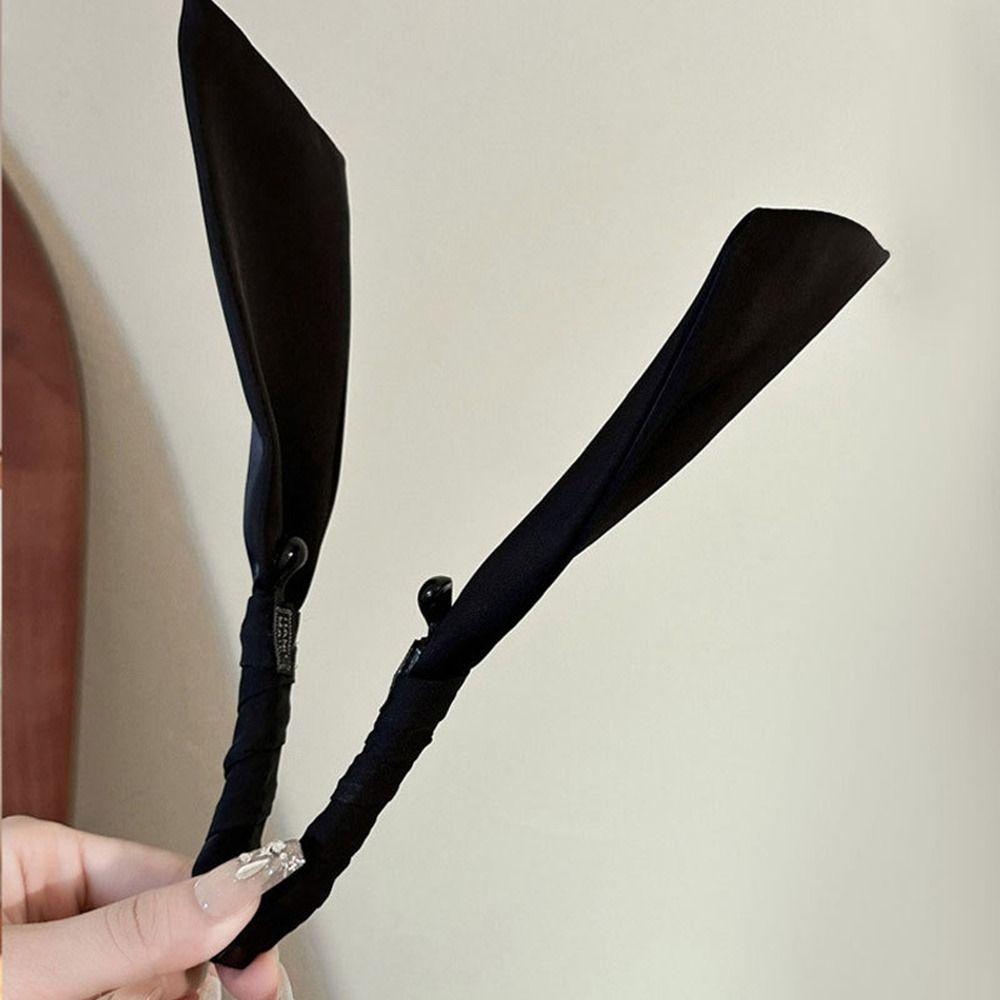 Korean Style Cloth Banana Clip Hairpin Bowknot Hair Clip Fashion Vertical Clip Women