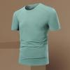 Casual Sports Ice Silk T-shirt Men's Round Neck Top