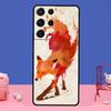 Watercolor Painting The Fox Case For Samsung Galaxy S21 S22 Ultra S20 FE S8 S9 S10 Note 10 Plus Note 20 Ultra Coque