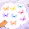 50Pcs Colorful Chiffon Butterfly Embroidered Patches Bridal Hair Accessories
