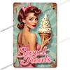 Retro Metall Blechschilder Süße Leckereien Aperol Spritz Schokoladen Diva Bar Dekoration Vintage Wandkunst Heimdekoration
