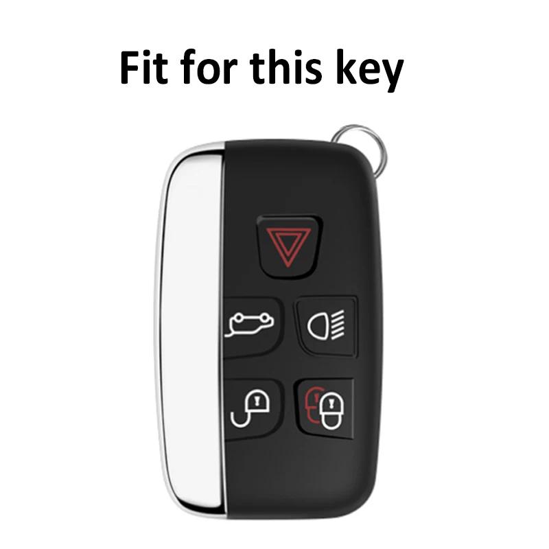 For Land Rover Range Rover Sport Discovery 3 4 Elander 2 Evoque TPU Car Key Case Cover Holder Shell Fob Accessories